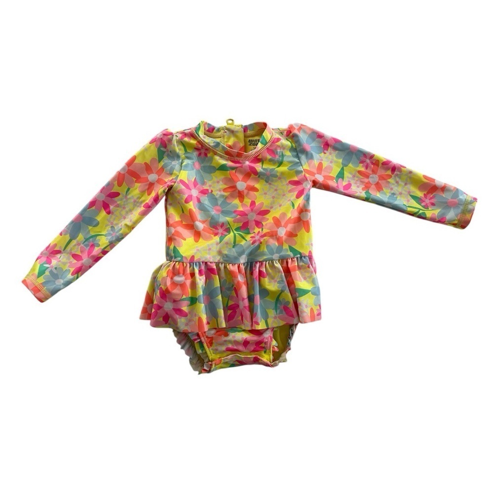 18M Toddler Swimsuit Floral Long Sleeve